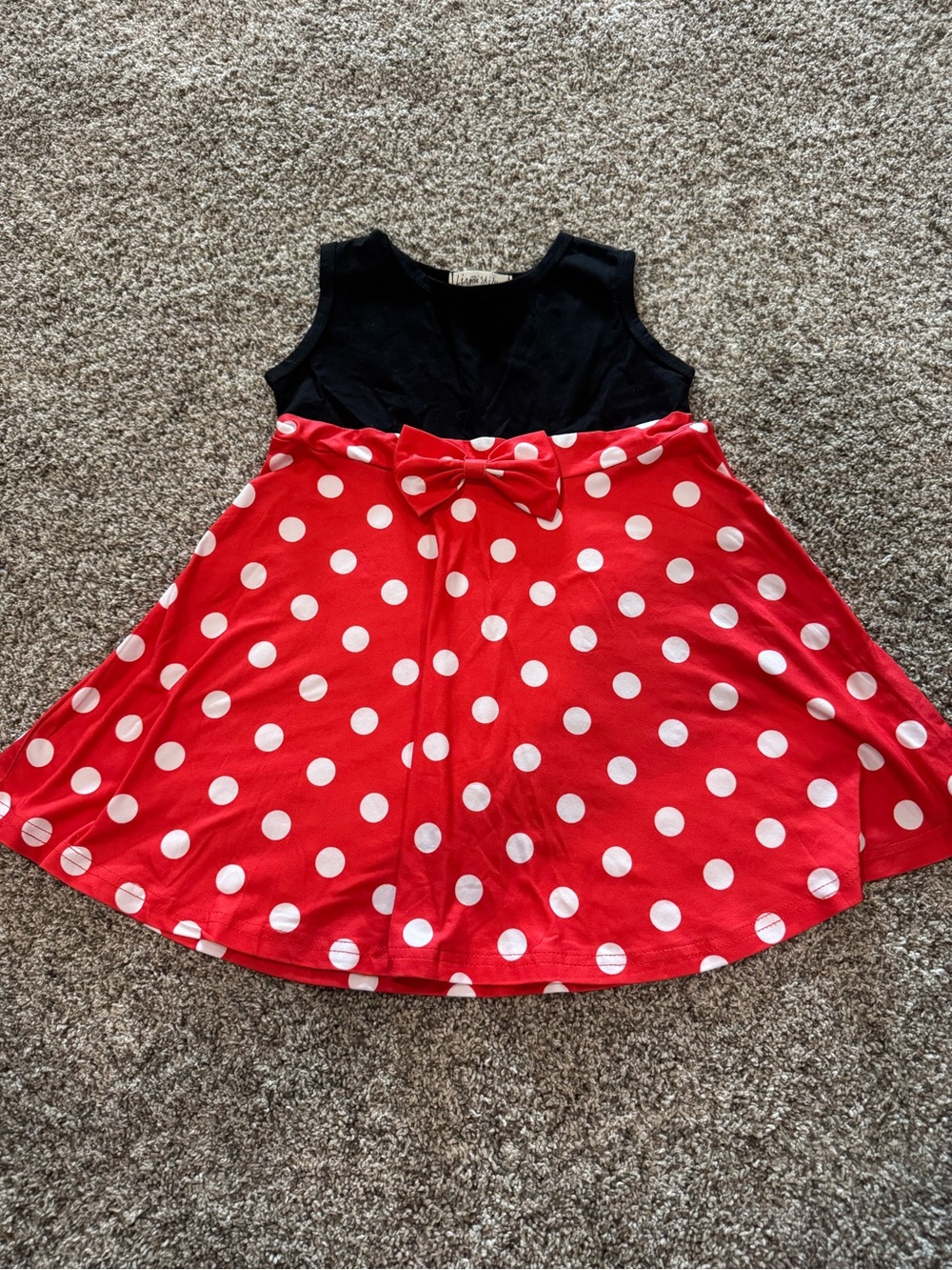 Black & Red Polka Dot Bow Dress